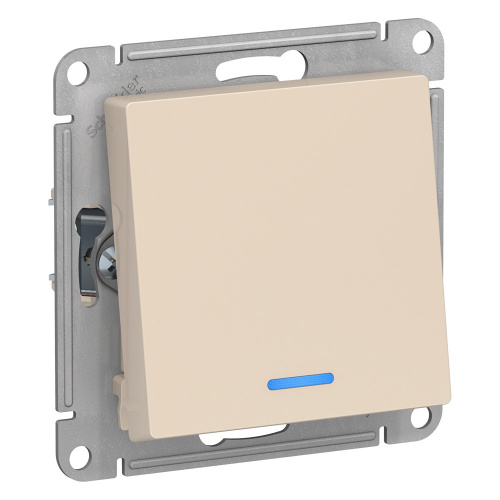 Механизм переключателя проходного 1-кл. С/У ATLASDESIGN 10А IP20 (сх. 6а) 10AX с подсветкой беж. Systeme Electric ATN000263 (1/20/160) Механизм переключателя проходного 1-кл. С/У ATLASDESIGN 10А IP20 (сх. 6а) 10AX с подсветкой беж. Systeme Electric ATN000263 (1/20/160)