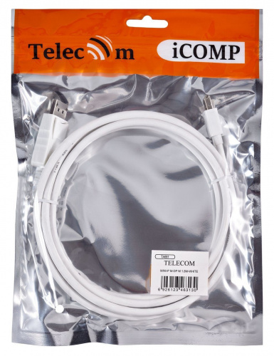 Кабель соединительный mini DP--> DP v1.2 4K*60Hz, 1,8м, TELECOM (TA681-1.8M) фото 9