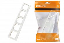 Рамка 5 постовая горизонтальная белая "Таймыр" (1/10/100) TDM (SQ1814-0033)