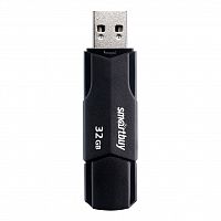 Флеш-накопитель USB  32GB  Smart Buy  Clue  чёрный (SB32GBCLU-K)