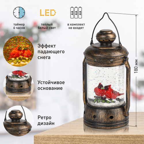 Фигура светодиодная ЭРА ENGDS-12 Красный кардинал 1 (1/8) (Б0051944) фото 6