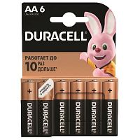 Элемент питания DURACELL  LR6  BL6 BASIC  (6/60/16800) (Б0014859)