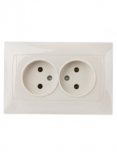 Розетка двойная 2П 10А 250В сл. кость , с/у, "Лама" (7/84) TDM (SQ1815-0124) фото 4 Розетка двойная 2П 10А 250В сл. кость , с/у, "Лама" (7/84) TDM (SQ1815-0124) фото 4