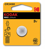 Элемент питания KODAK CR2450 BL1 MAX Lithium (60/240/36000) (Б0050401)