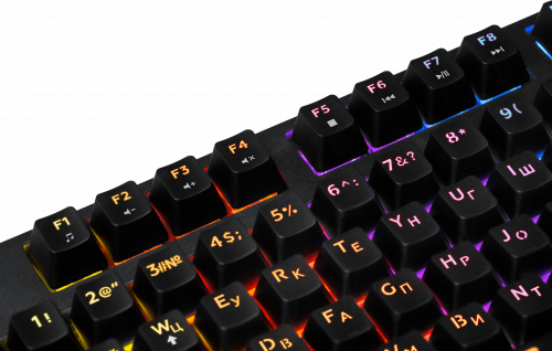 Клавиатура проводная игровая механическая DEFENDER Blitz GK-240L RU,Rainbow, черная (1/20) (45240) фото 10