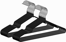 Набор вешалок для одежды DEFENDER HOME CLH-271 черный, 20 шт, металл, 41 см (1/8) (28274)