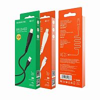 Кабель USB - 8 pin Borofone BX37, Wieldy, 1.0м, круглый, 2.4A, силикон, цвет: белый (1/360) (6931474720863)