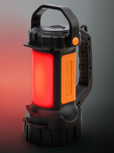 Фонарь TDM светодиодный "Прожектор 6", 5 Вт LED+10 SMD+9 SMD, 400 лм, 3,7 В 2x18650 2,4 А*ч, USB, (1/24) (SQ0350-0059) фото 4