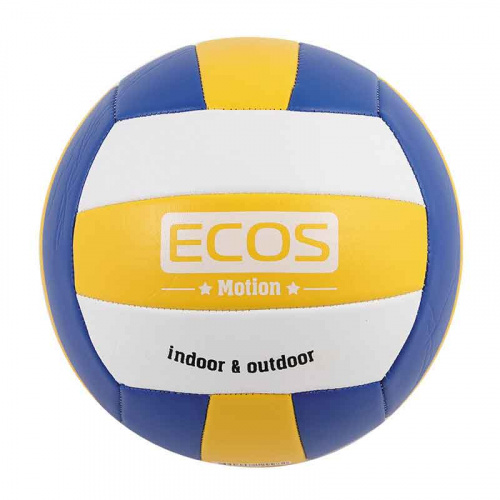Мяч волейбольный ECOS MOTION VB103 (№5, 3-цвет., машин.сшивка, ПВХ) (1/24) (998192) фото 2