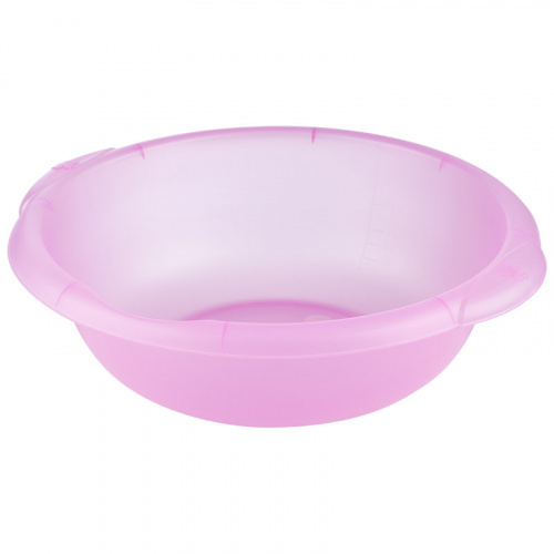 Таз круглый 10,5 л., прозрачный (1/10) (271946) фото 2