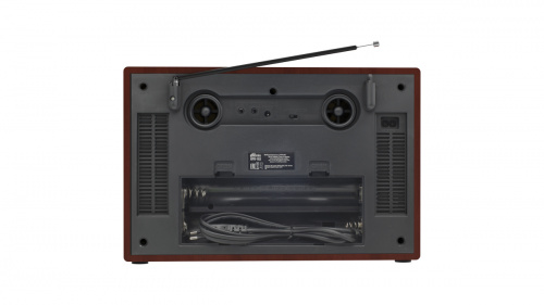 Радиоприёмник RITMIX RPR-102 WOOD, ФМ/КВ1/КВ2/СВ.раз науш.AUX вх,разUSB/microCD,дис.упр,2 динам,MP3,(1/6) (15119881) фото 5