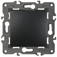 Выключатель ЭРА серии Elegance скрытой установки 10АХ250В IP20 антрацит (1/10/100) (Б0034212)