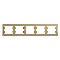 Рамка 5-м GLOSSA горизонт. титан Systeme Electric GSL000405 (1/5/20)