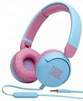 Детские накладные наушники JBL JR 310 1м проводные оголовье (JBLJR310BLU), голубой/розовый