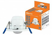 Датчик движения TDM инфракрасный ДДТ-03 65мм (рег), 800Вт, 10-900с, 6м, 3+лк, 120(сбоку)+360(сверху)гр, IP20, (SQ0324-0032)
