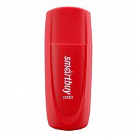 Флеш-накопитель USB  32GB  Smart Buy  Scout  красный (SB032GB2SCR)