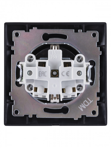 Розетка 2П+З 16А 250В с защ. шт. графит , с/у, "Лама" (10/120) TDM (SQ1815-0611) фото 3 Розетка 2П+З 16А 250В с защ. шт. графит , с/у, "Лама" (10/120) TDM (SQ1815-0611) фото 3