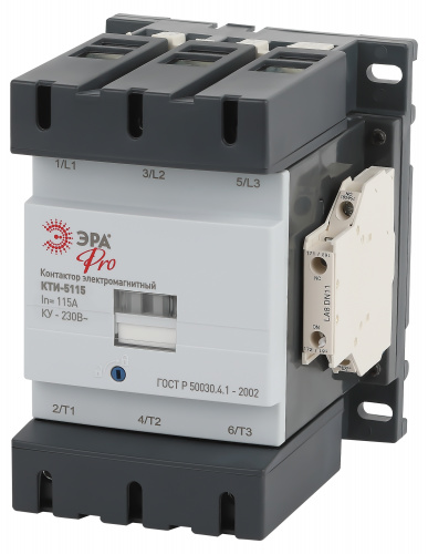 Контактор КТИ-5115 ЭРА PRO KKT50-115-230-10-E 115А 230В/АС3 (1/4) (Б0054920)