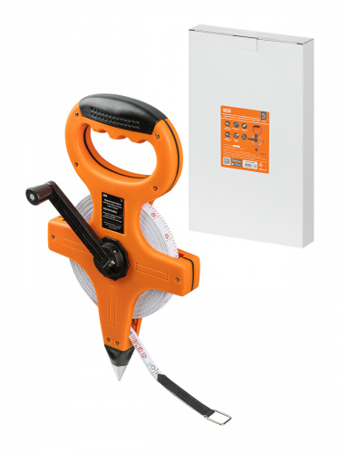 Мерная лента, 30 м х 13 мм, фибергласовое полотно, открытый корпус, штык для фиксации "Рубин" TDM (1/24) (SQ1018-0403)