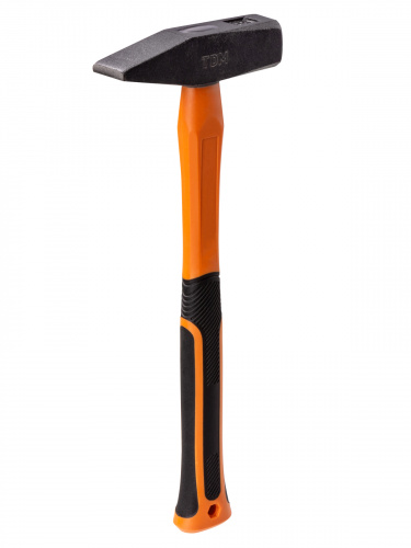 Молоток слесарный, 600 гр, кованый, с усилен. прорезиненной фиберглассовой рукояткой "Алмаз" TDM (1/1/18) (SQ1036-0114) фото 6