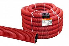 Труба гофрированная двустенная ПНД с зондом d 75мм (50 м/уп.) красная (цена за 1м, отгрузка от упаковки) TDM (50/50/50) (SQ0413-5075)