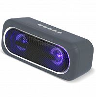 Колонка портативная Smartbuy SATELLITE 2 10Вт, Bluetooth, FM, MP3, LED-подсветка, серая(SBS-460) (1/20)