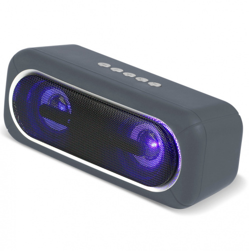Колонка портативная Smartbuy SATELLITE 2 10Вт, Bluetooth, FM, MP3, LED-подсветка, серая(SBS-460) (1/20)