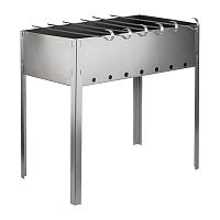 Мангал сборный "ЭКОНОМ" в гофрированной картонной коробке с шампурами СОКОЛ (1/10) (62-0008)