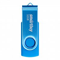 Флеш-накопитель USB  32GB  Smart Buy  Twist  синий (SB032GB2TWB)