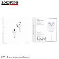 Наушники внутриканальные Borofone BW94, пластик, bluetooth 5.4, микрофон, цвет: белый (1/22/132) (6941991123245)