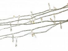Гирлянда светодиодная ECOLA 220V IP20 Нить 6м 100Led 4000K, 8 режимов, прозр.провод с вилкой (1/30) (N2YV06ELC)