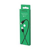 Кабель USB - Type-C Borofone BX19 Benefit, 1.0м, круглый, 2.0A, ПВХ, цвет: чёрный (1/648) (6931474701794)