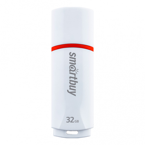 Флеш-накопитель USB  32GB  Smart Buy  Crown  белый (SB32GBCRW-W)