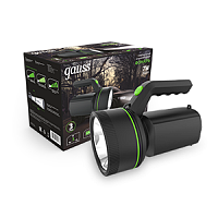 Фонарь GAUSS прожекторный модель GFL601 7W 200lm Li-ion 3000mAh LED, 3 режима, IP42, 215х117х145 мм 1/10/30 (GF601)