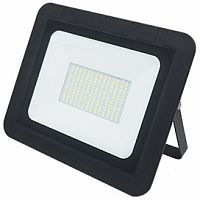 Прожектор светодиодный ECOLA Projector 100,0W 220V 6000K IP65 тонкий Черный 280x250x30 (1/5) (JPD100ELB)