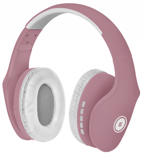 Наушники полноразмерные DEFENDER FreeMotion B525 Bluetooth, розовый/белые (1/40) (63528)