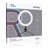 Светильник светодиодный SMARTBUY кольцевой 26 см с держателем для телефона, для фото/видео съемки (SBL-TTL-10) (1/30)