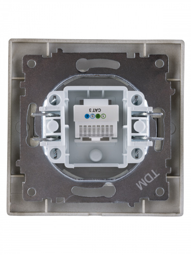 Розетка телефонная RJ11 бронза , с/у, "Лама" (10/120) TDM (SQ1815-0715) фото 3 Розетка телефонная RJ11 бронза , с/у, "Лама" (10/120) TDM (SQ1815-0715) фото 3