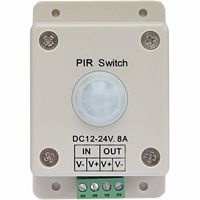 Ecola LED IR Motion Sensor 8A 96W 12V (192W 24V) автоматический выключатель с инфракрасным датчиком движения (1/100) (PIR096ESB)