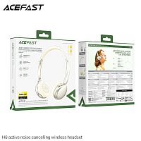 Наушники полноразмерные ACEFAST H8, ANC, bluetooth 5.4, 500mAh, цвет: золотой (1/72) (6974316284307)