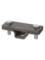 Держатель фасадный 2-х болтовый с контактной пластиной для полосы шириной 20-40 мм, гор. цинк. TDM (1/90) (SQ2402-3272)