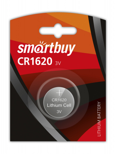 Элемент питания SMARTBUY CR 1620 BL1 (12/72) (SBBL-1620-1B)