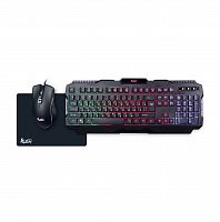 Комплект проводной игровой Клавиатура + Мышь + Коврик Smartbuy RUSH Shotgun RGB подсветка, USB, черная (1/10) (SBC-307728G-K)