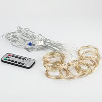Гирлянда ЭРА светодиодная ЕGNIG - ZW занавес с пультом 3*3 м теплый белый 300 LED (1/100) (Б0055999)