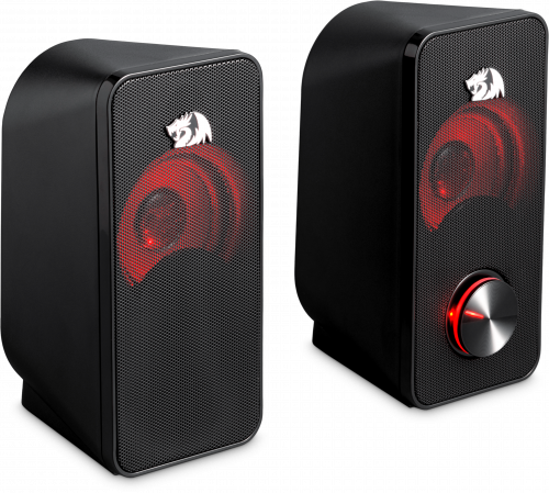 Акустическая 2.0 система REDRAGON Stentor черный, 6 Вт, USB (1/20) (77600) фото 3