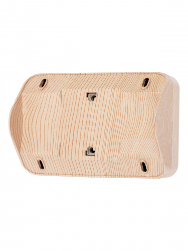 Розетка TDM угловая двойная 2П+3 открытой установки с з/ш IP20 250В 16А сосна "Ладога" (6/72) (SQ1801-0443) фото 3