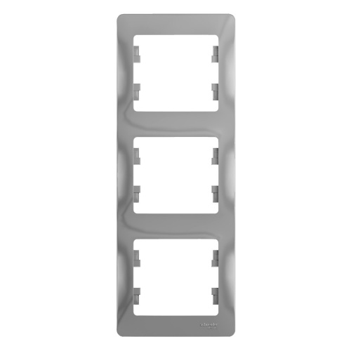 Рамка 3-м GLOSSA верт. алюм. Systeme Electric GSL000307 (1/5/20) Рамка 3-м GLOSSA верт. алюм. Systeme Electric GSL000307 (1/5/20)