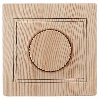 Светорегулятор INTRO поворотный, 600Вт 230В, скрытой установки, Plano, сосна (1/10/200/2000) (Б0030093)