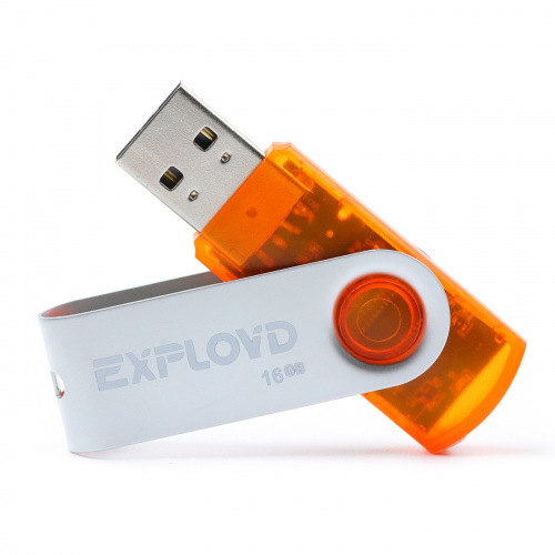Флеш-накопитель USB 16GB Exployd 530 оранжевый (EX016GB530-O) Флеш-накопитель USB 16GB Exployd 530 оранжевый (EX016GB530-O)