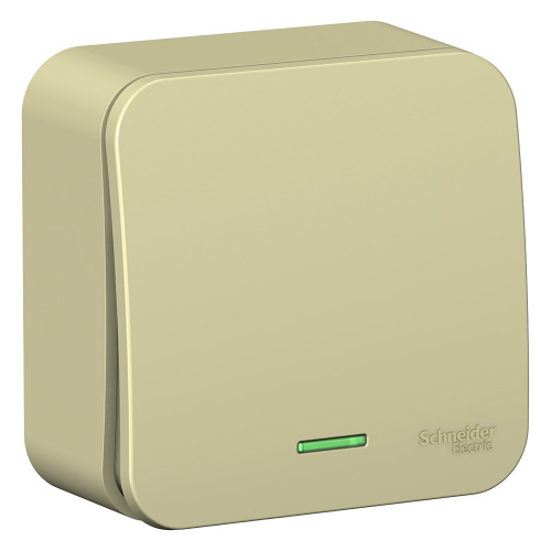 Выключатель 1-кл. О/У BLANCA 10А IP20 (сх. 1) 250В с подсветкой с изолир. пластиной беж. Systeme Electric BLNVA101117 (1/15/30) Выключатель 1-кл. О/У BLANCA 10А IP20 (сх. 1) 250В с подсветкой с изолир. пластиной беж. Systeme Electric BLNVA101117 (1/15/30)